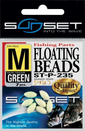 SUNSET FLOATING BEADS GREEN