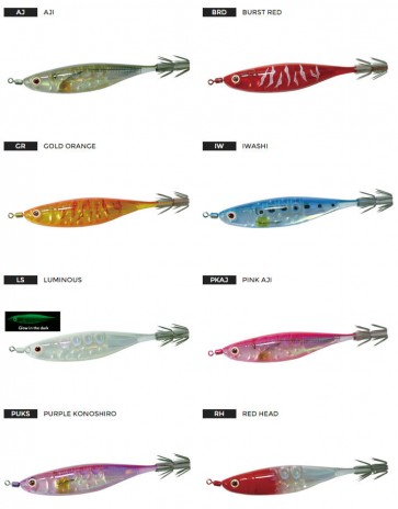 Yo-zuri A1521 - Colour Chart